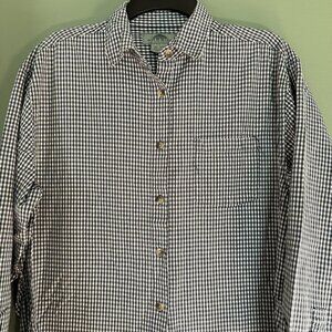 Fresno The Jean Company Women’s Size L Button Down Blouse Lagenlook Retro Y2K